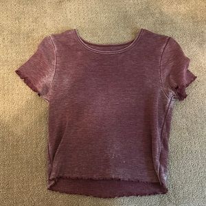 American eagle cropped tee